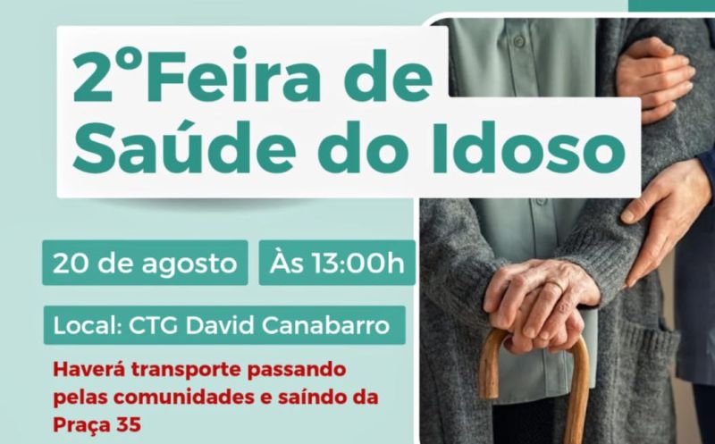 Foto de capa da notícia: 2ª FEIRA DE SAÚDE DO IDOSO ACONTECE NA PRÓXIMA SEMANA