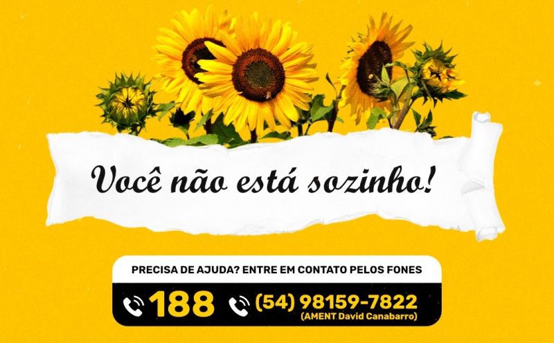 Foto de capa da notícia: DIA MUNDIAL DE PREVENÇÃO AO SUICÍDIO REFORÇA IMPORTÂNCIA DO APOIO EMOCIONAL