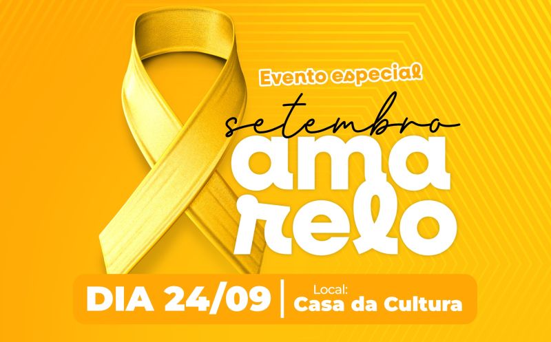Foto de capa da notícia: EVENTO ESPECIAL DO SETEMBRO AMARELO SERÁ REALIZADO NO DIA 24