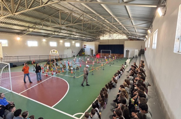 Foto de capa da notícia: Escolinha de Trânsito promove atividades educativas em Guaporé