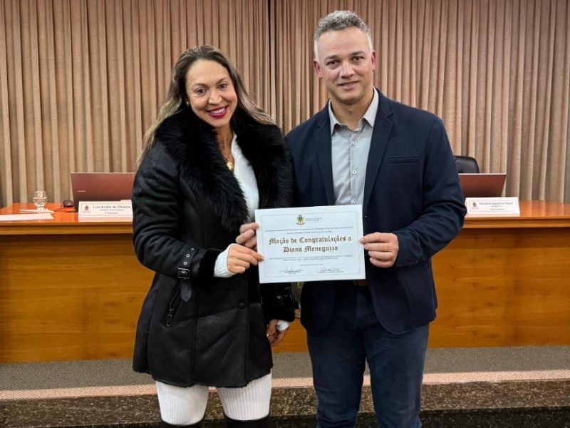 Foto de capa da notícia Luizzão propõe Moção de Congratulações à atleta Diana Meneguzzo por destaque nacional no fisiculturismo
