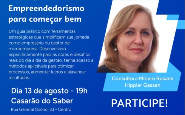 Foto de capa da notícia: “Empreendedorismo para Começar Bem” é tema do 3º Workshop do Capacita Empreendedor Nortense