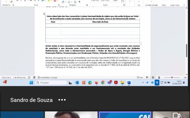 Foto de capa da notícia: Executivo participa de reunião com a Caixa sobre a construção de novas unidades habitacionais pelo Minha Casa, Minha Vida