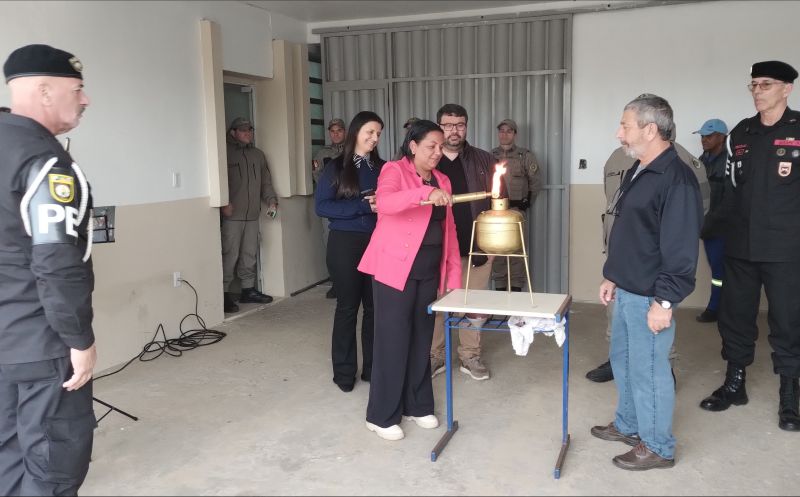 Foto de capa da notícia: Fogo Simbólico da Pátria chega a São José do Norte