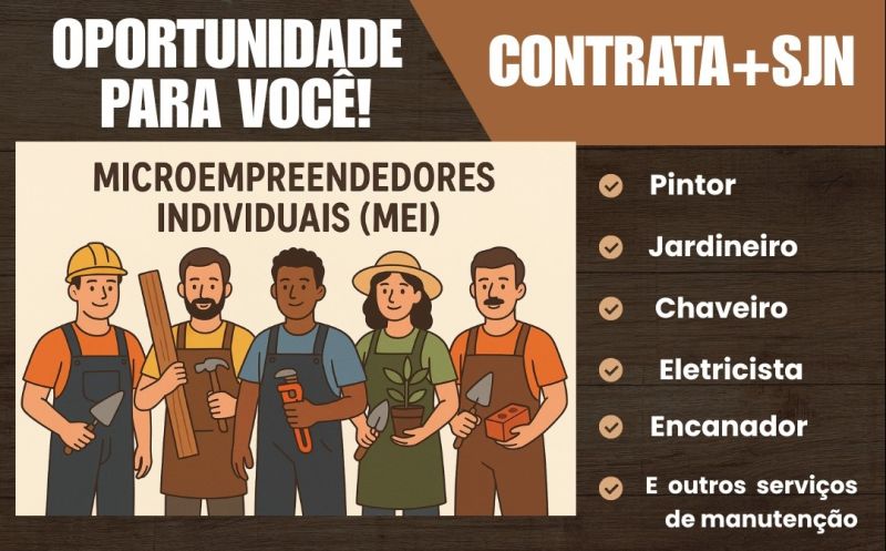 Foto de capa da notícia: Prefeitura lança programa Contrata+SJN para fortalecer microempreendedores locais