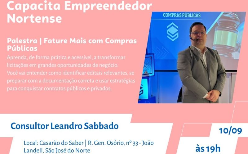 Foto de capa da notícia: Empreendedores nortenses recebem capacitação sobre participação em compras públicas