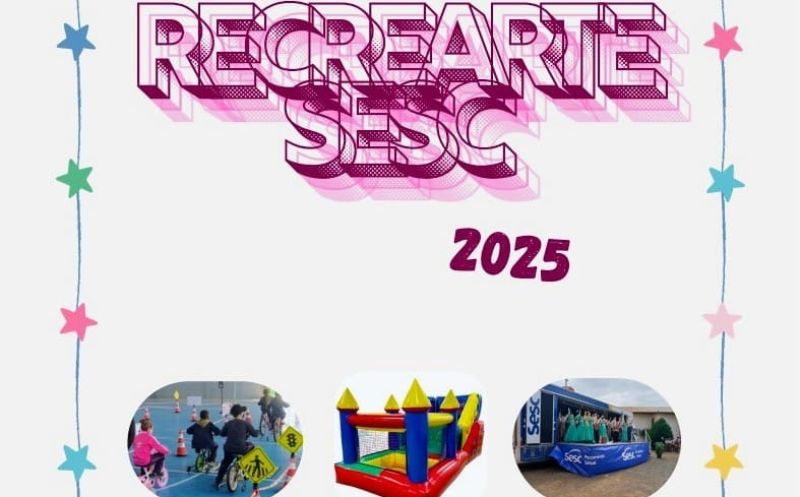 Foto de capa da notícia: Recrearte SESC leva diversão, cultura e educação para crianças e famílias