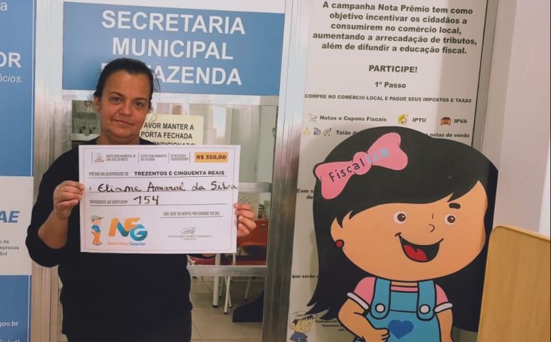 Foto de capa da notícia: Nota Fiscal Gaúcha contempla seis ganhadores nortenses