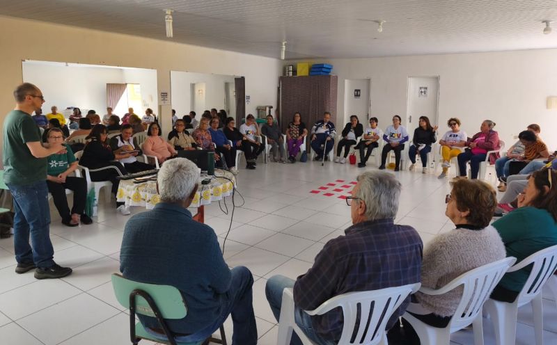 Foto de capa da notícia: CRAS promove encontro de integração com idosos do SCFV