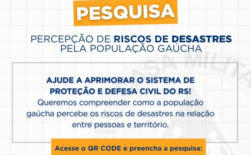 Foto de capa da notícia: Pesquisa sobre percepção de riscos de desastres quer ouvir nortenses