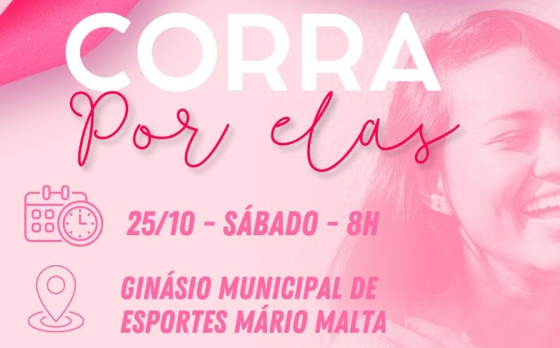 Foto de capa da notícia: 1ª Corrida “Corra por Elas” – Vem com a gente nessa causa!