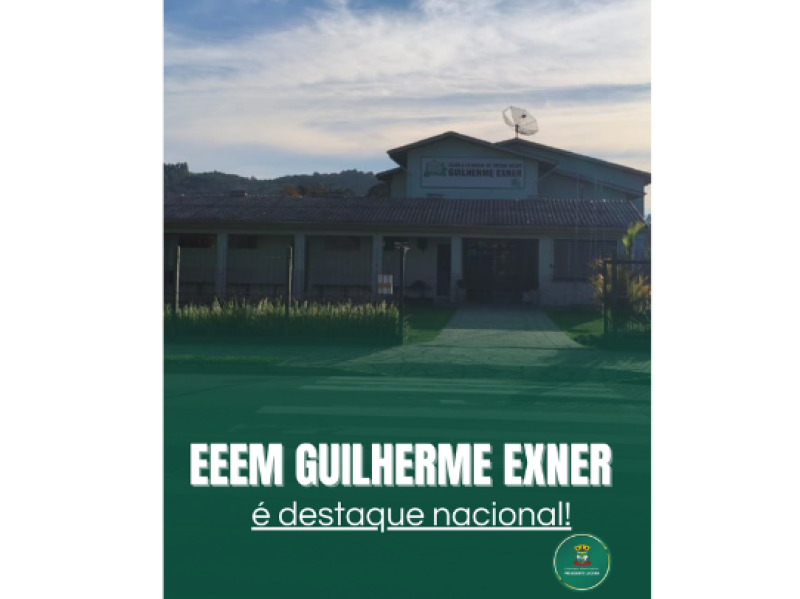 Foto de capa da notícia: EEEM Guilherme Exner é destaque nacional! 🎉