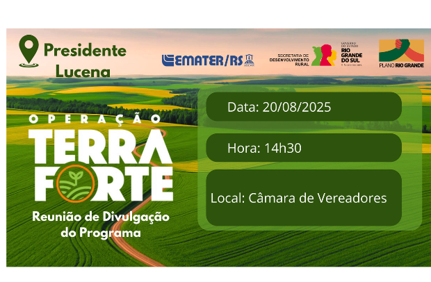 Foto de capa da notícia: Programa Operação Terra Forte