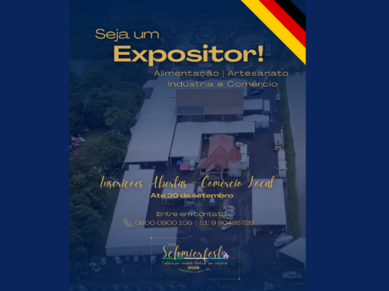 Foto de capa da notícia: SEJA UM EXPOSITOR NA XVII SCHMIERFEST