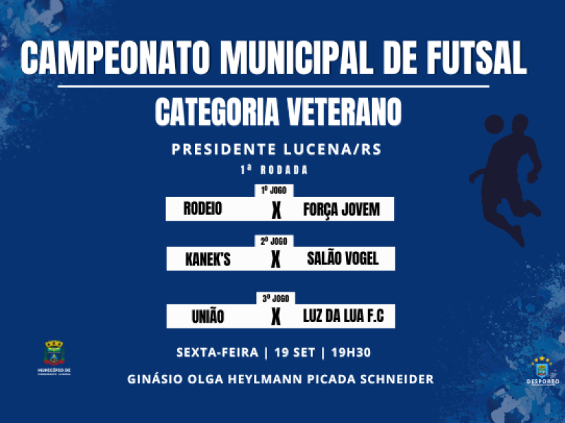 Foto de capa da notícia: Vai começar o Campeonato de Futsal - categoria veterano! 🏆