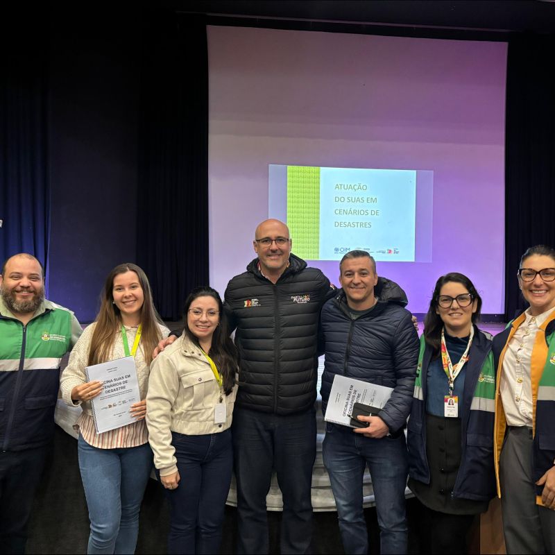 Foto de capa da notícia: São José do Hortêncio participa de oficina sobre atuação da Assistência Social em cenários de desastres