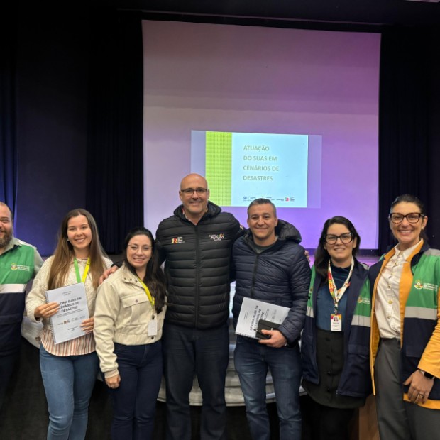 Foto de capa da notícia: São José do Hortêncio participa de oficina sobre atuação da Assistência Social em cenários de desastres