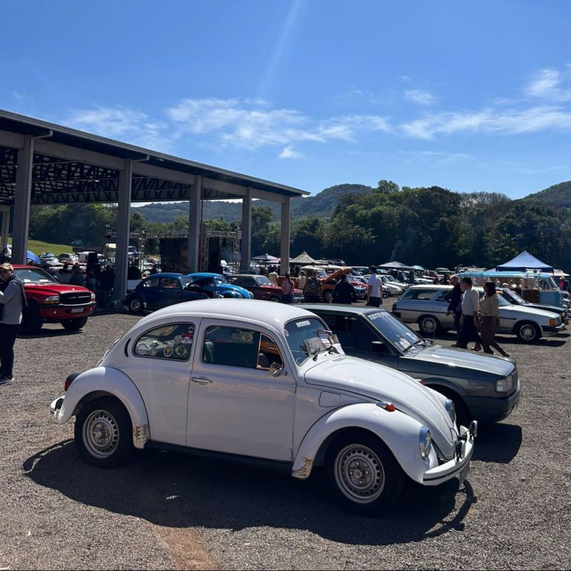 Foto de capa da notícia: 4º Encontro de Carros Antigos reúne mais de 300 veículos em São José do Hortêncio