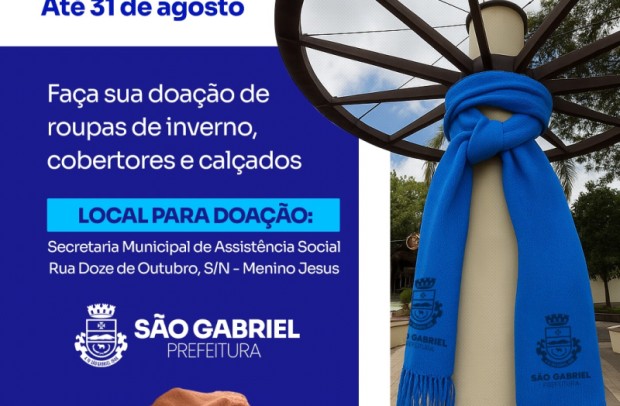 Foto de capa da notícia: Campanha do Agasalho continua até 31 de agosto