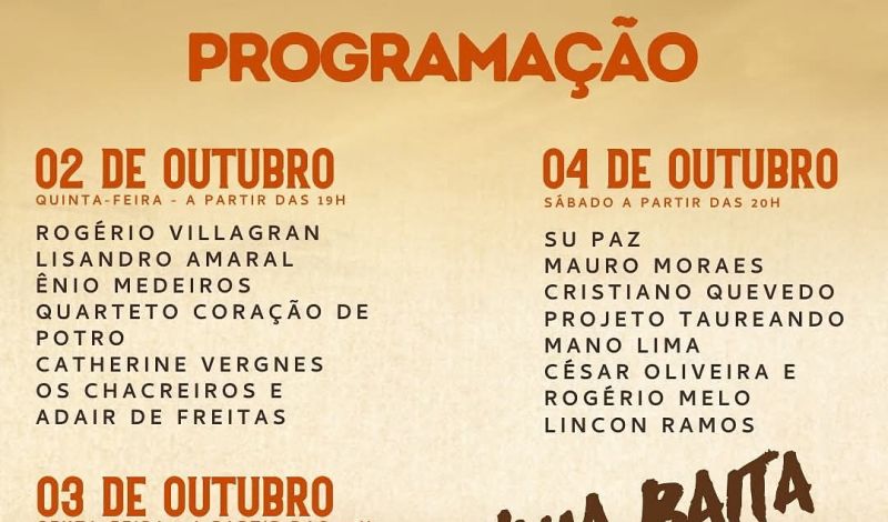 Foto de capa da notícia: Festival de Arte & Cultura do Pampa Gaúcho inicia nesta quinta-feira em São Gabriel
