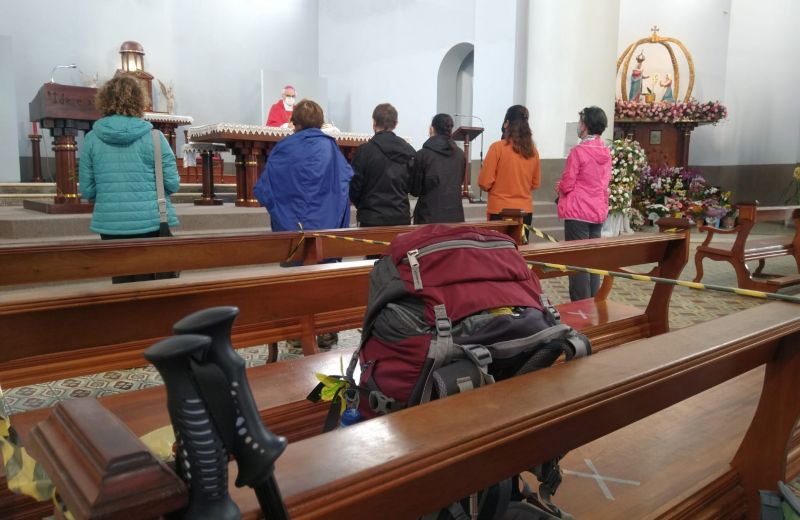 Foto de capa da notícia: Missa do Peregrino: Caminhantes são convidados a celebrar participação no Caminhos de Caravaggio