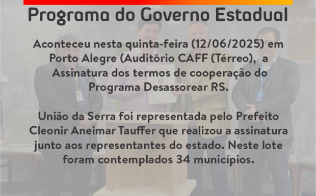 Foto de capa da notícia: *DESASSOREAR RS*
