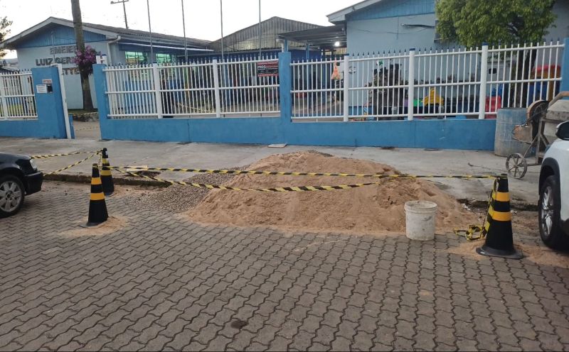 Foto de capa da notícia Educação inicia obras de acesso coberto na EMEIEF Luiz Germano Poetter