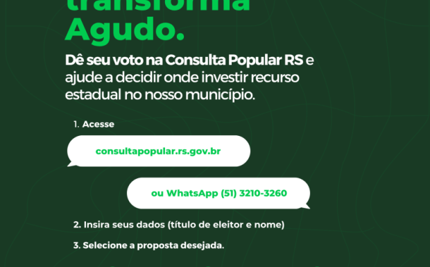Foto de capa da notícia: Agudo participa da Consulta Popular e mobiliza população para garantir novos investimentos no município