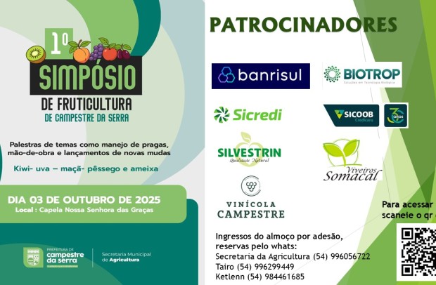 Foto 1º SIMPÓSIO DE FRUTICULTURA DE CAMPESTRE DA SERRA