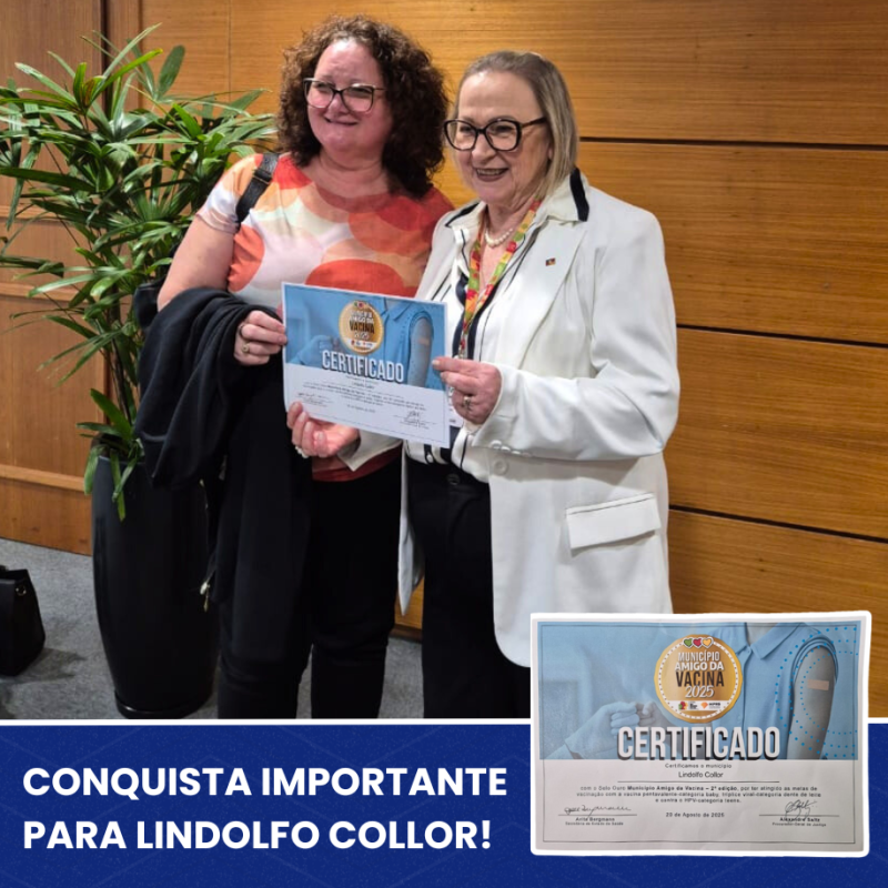Foto de capa da notícia: CONQUISTA IMPORTANTE PARA LINDOLFO COLLOR: