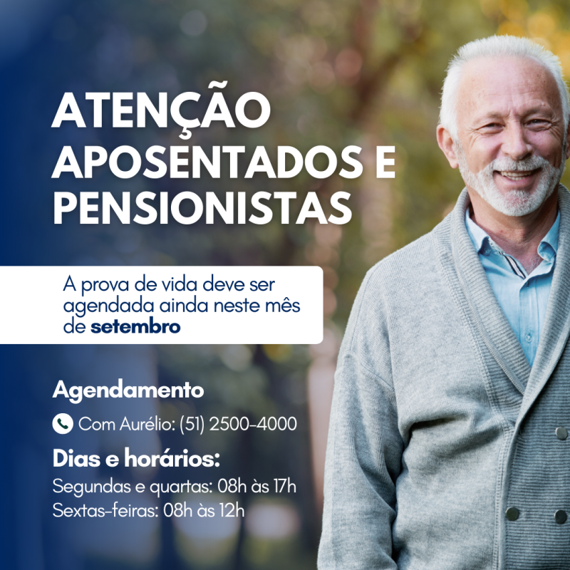 Foto de capa da notícia: PROVA DE VIDA