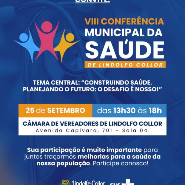 Foto de capa da notícia: VIII CONFERÊNCIA MUNICIPAL DE SAÚDE 2025: