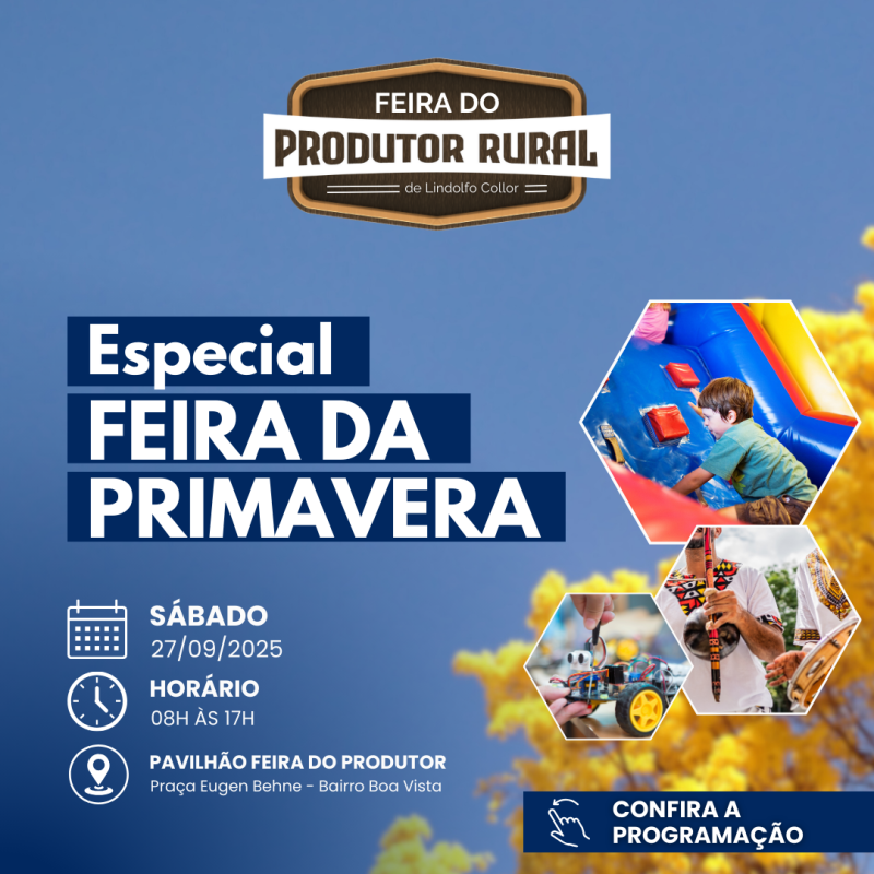 Foto de capa da notícia: FEIRA DA PRIMAVERA EM LINDOLFO COLLOR: