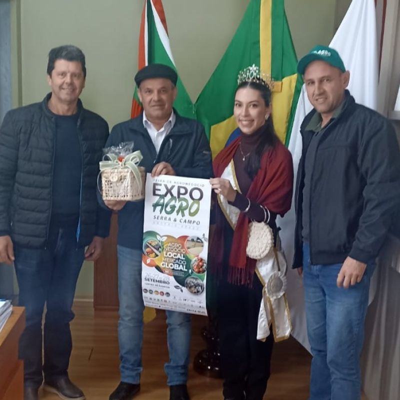 Foto de capa da notícia: VILA FLORES RECEBE CONVITE PARA EXPO AGRO ANTONIO PRADO