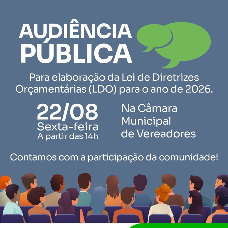 Foto de capa da notícia: AUDIÊNCIA PÚBLICA