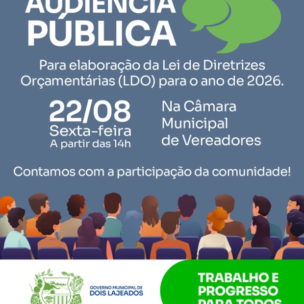 Foto de capa da notícia: AUDIÊNCIA PÚBLICA