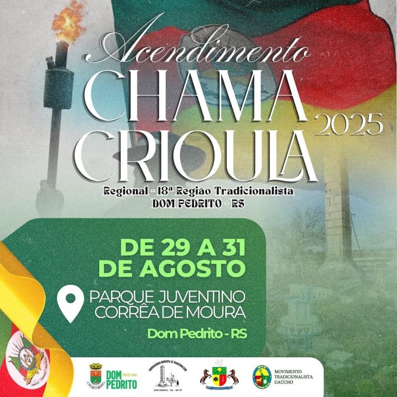 Foto de capa da notícia DOM PEDRITO SE PREPARA PARA SEDIAR O ACENDIMENTO REGIONAL DA CHAMA CRIOULA 2025