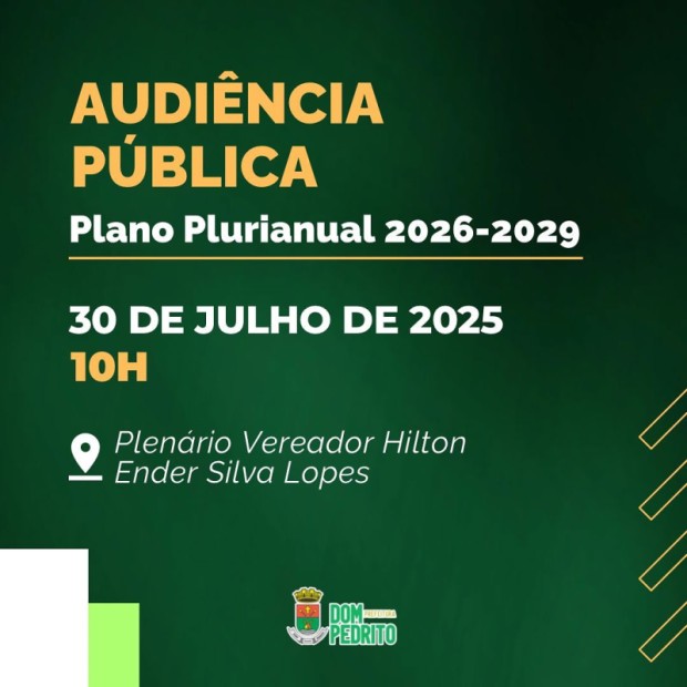 Foto de capa da notícia: Participe da Audiência Pública!