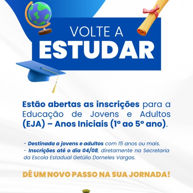 Foto de capa da notícia: Ainda dá tempo de voltar a estudar!