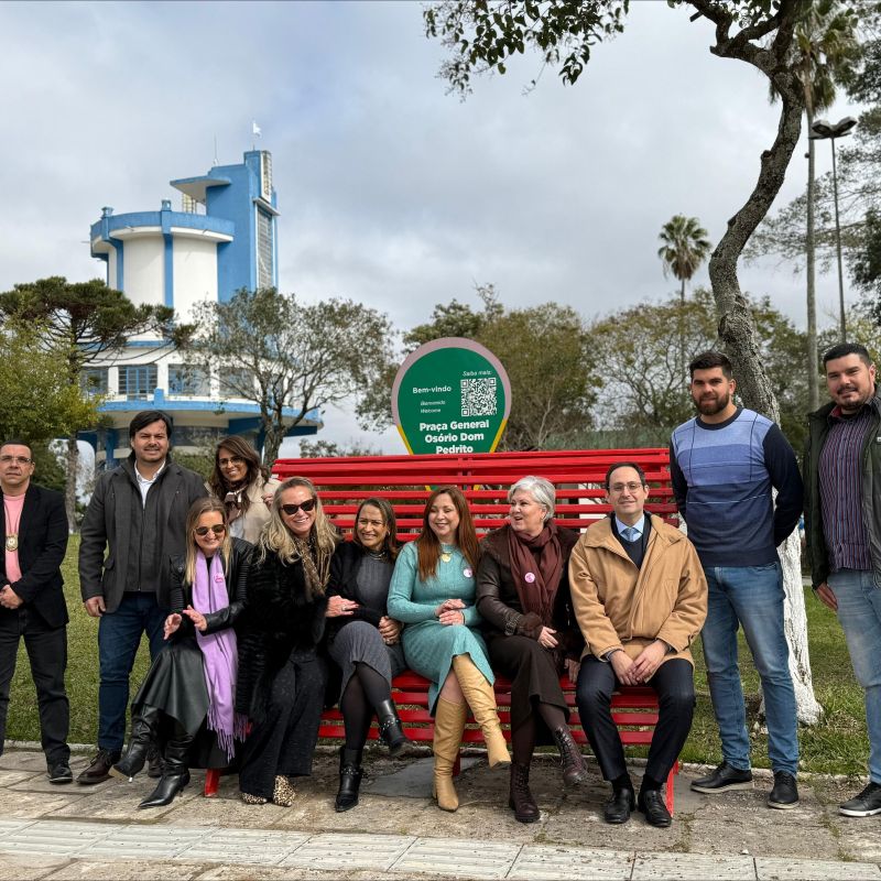 Foto de capa da notícia: Dom Pedrito inaugura Banco Vermelho para prevenir a violência contra a mulher