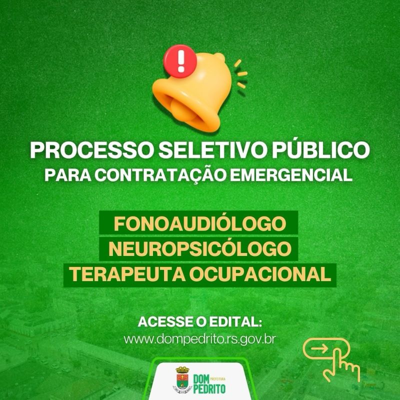 Foto de capa da notícia:  PROCESSO SELETIVO ABERTO!