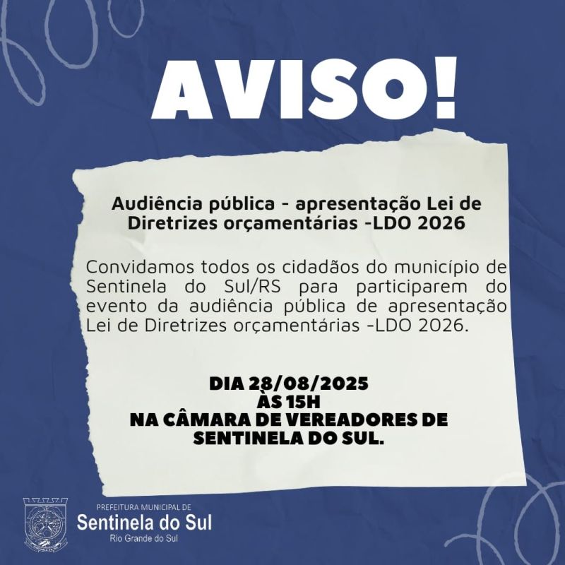 Foto de capa da notícia: Audiência pública