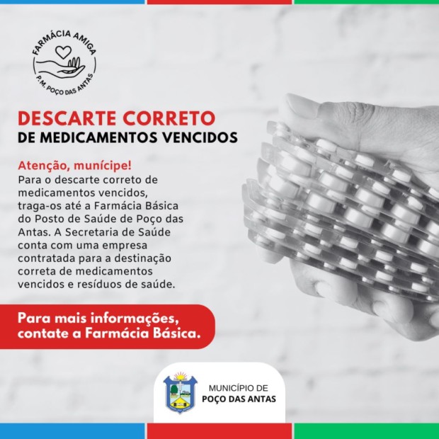Foto de capa da notícia: Descarte corretamente medicamentos vencidos