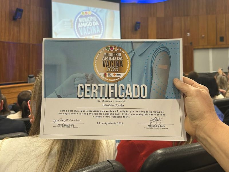 Serafina Corrêa é ouro na vacinação!