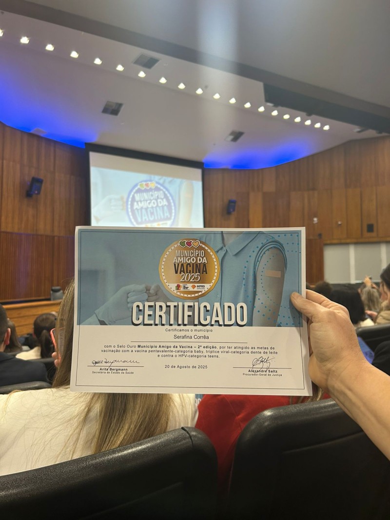 Serafina Corrêa é ouro na vacinação!