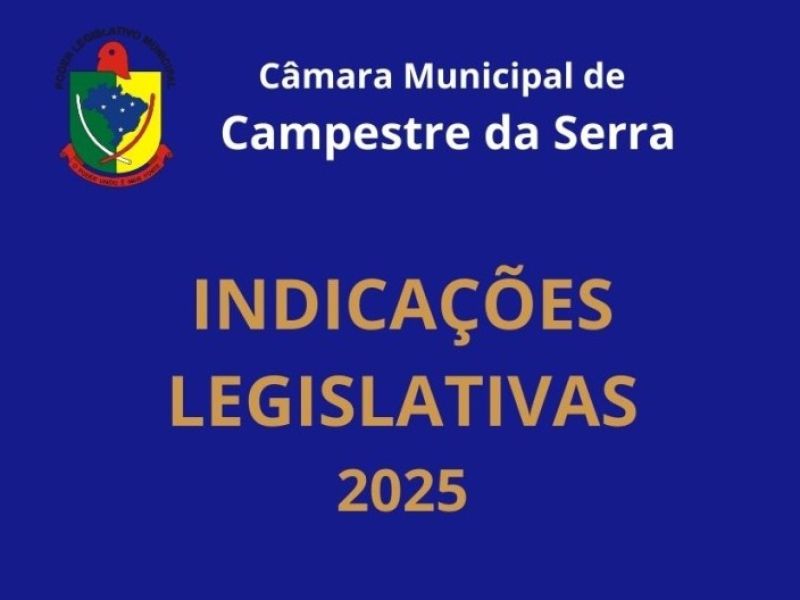 Foto de capa da notícia: Confira as indicações apresentadas pelos vereadores