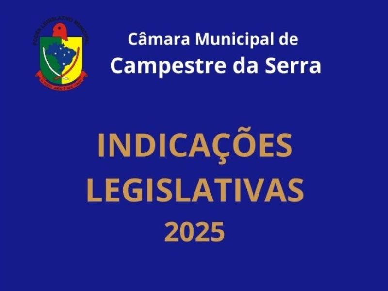 Foto de capa da notícia Confira as indicações apresentadas pelos vereadores