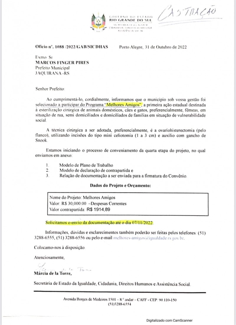 Foto de capa CONVÊNIO ADMINISTRATIVO PARA O PROJETO &quot;MELHORES AMIGOS&quot;