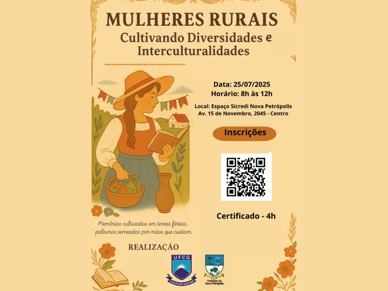 Foto de capa da notícia: Nova Petrópolis será um dos palcos do “Mulheres Rurais: Cultivando Diversidades e Interculturalidades”