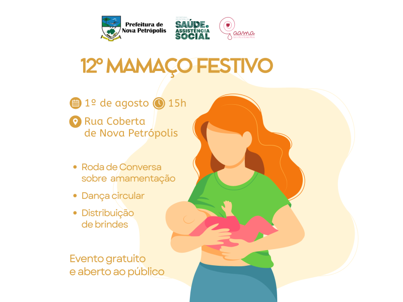 Foto de capa da notícia: Nova Petrópolis realiza 12º Mamaço Festivo no dia 1º de agosto